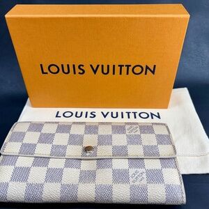 Louis Vuitton Vintage Damier Azur Sarah Wallet with Dust bag & Box
